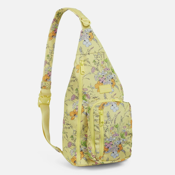 Vera Bradley Sunlit Garden Sling Crossbody Backpack NWT Retired Print - Picture 3 of 9